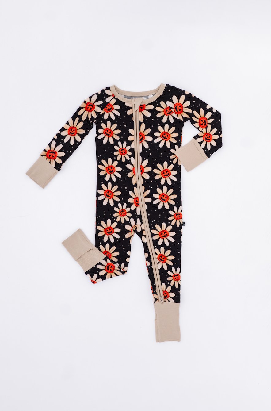 ZIP JAMMIES - GOURDGEOUS BLOOMS - The Sleepy Sloth