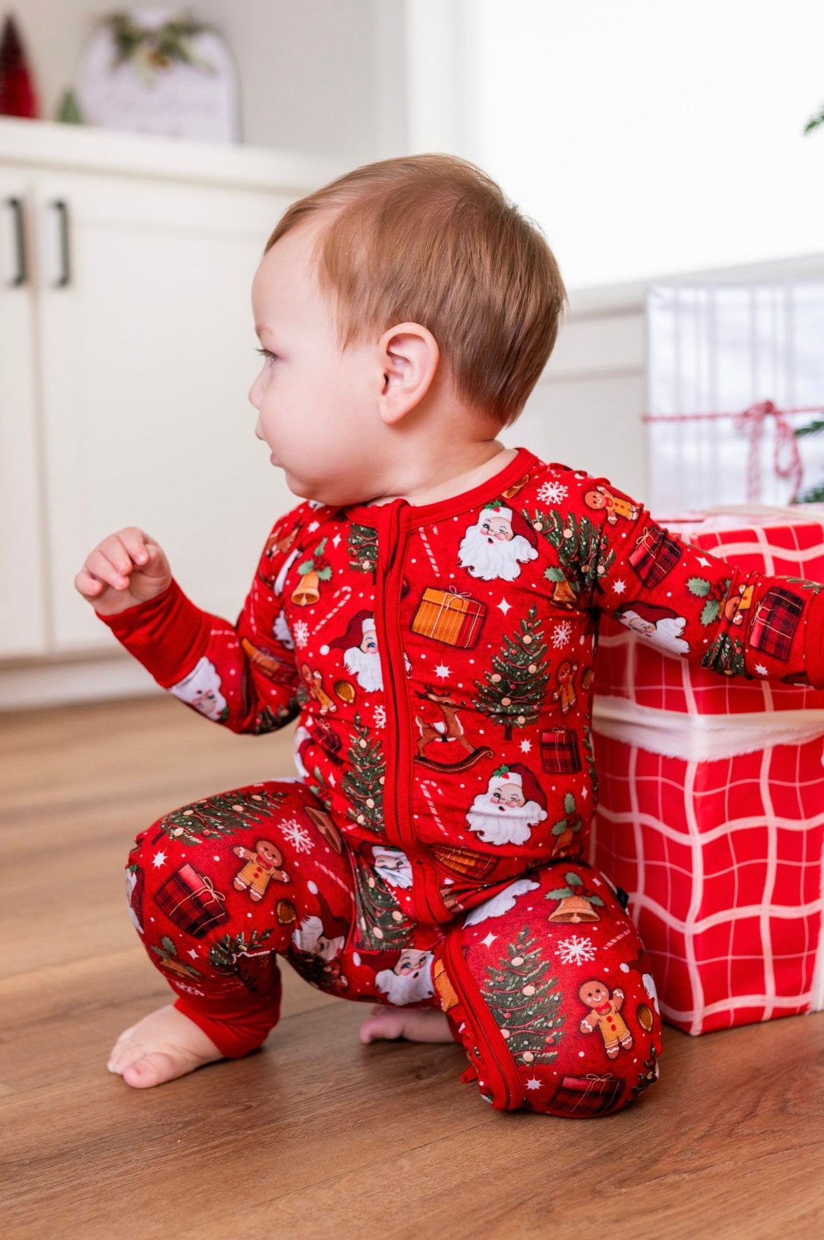 Zip Jammies - Jolly St Nick - The Sleepy Sloth