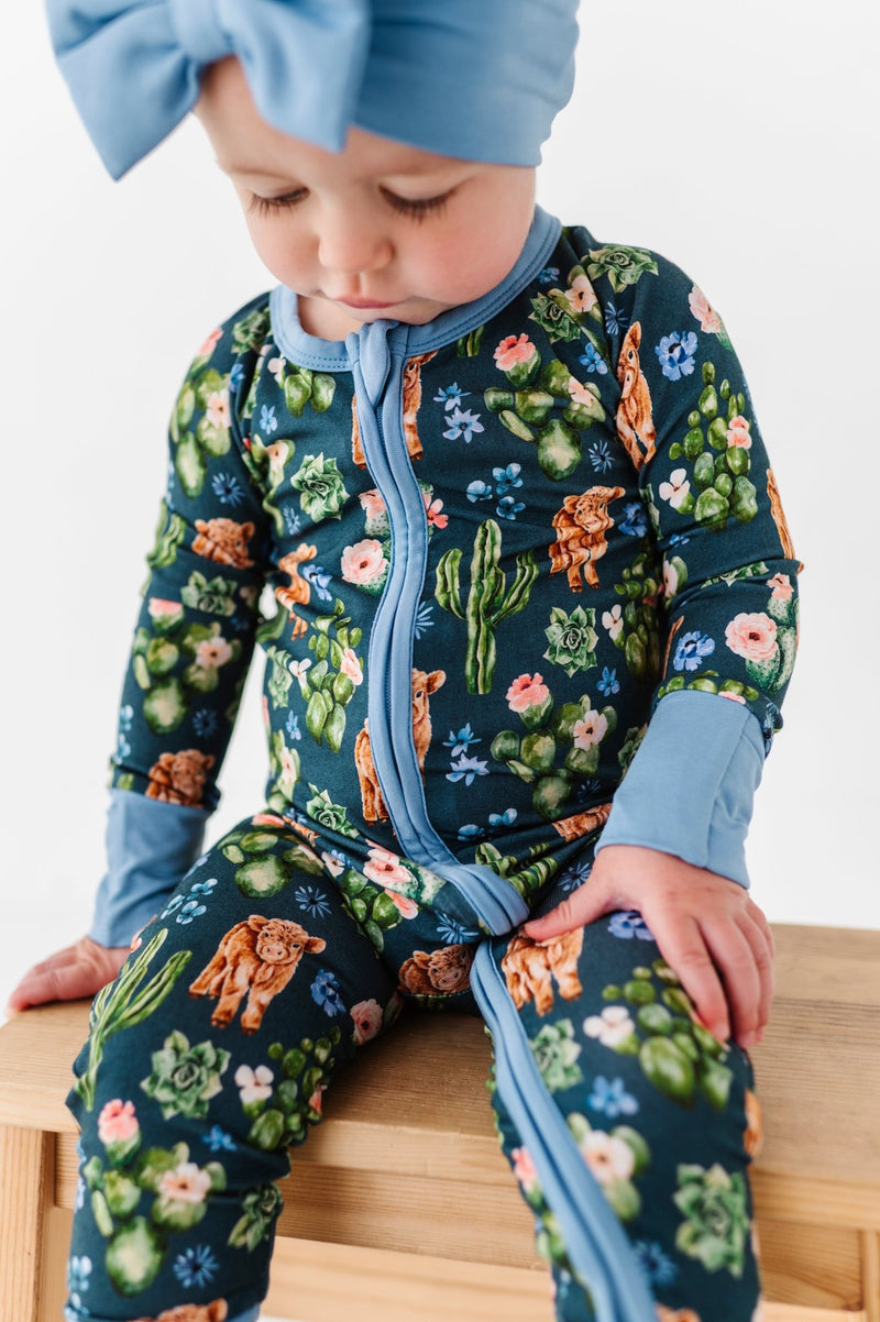 ZIP JAMMIES - PRICKLY PASTURES - The Sleepy Sloth
