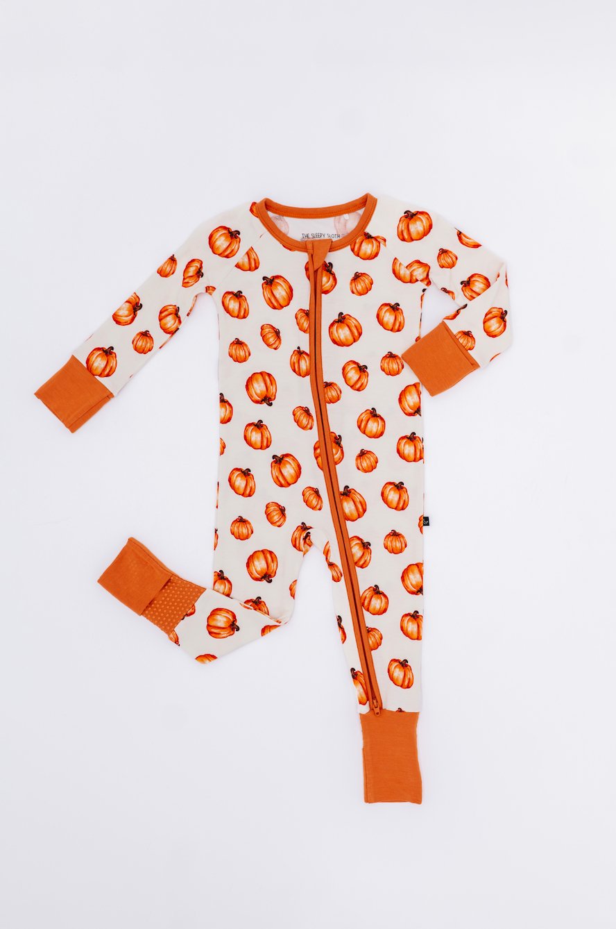 ZIP JAMMIES - PUMPKIN PATCH 2.0 - The Sleepy Sloth