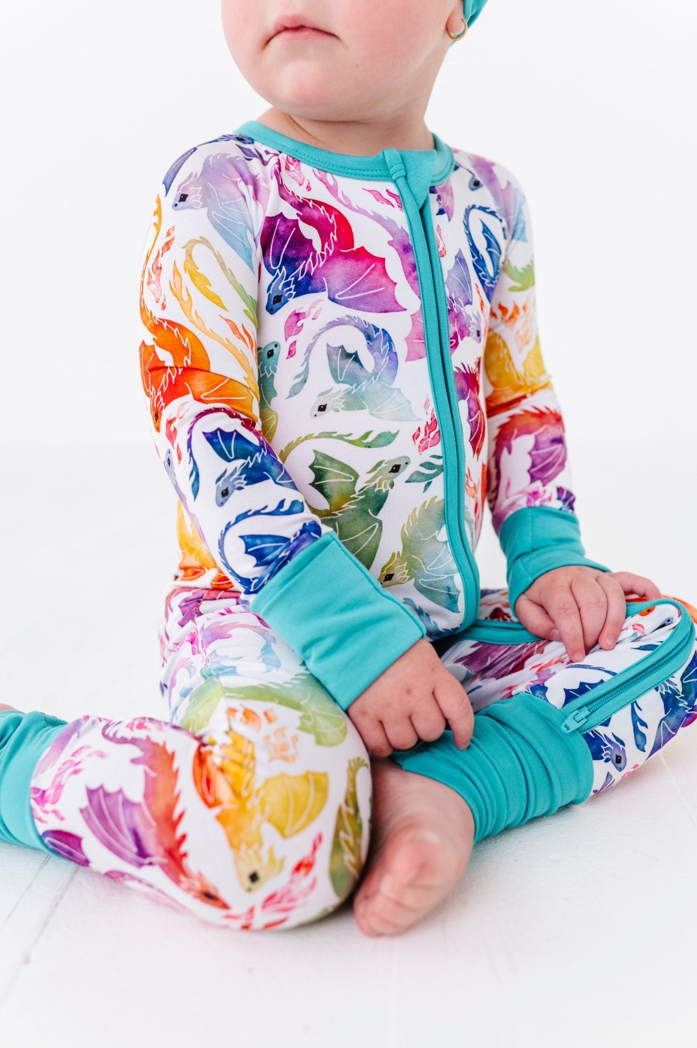 ZIP JAMMIES - RAINBOW TAILS - The Sleepy Sloth