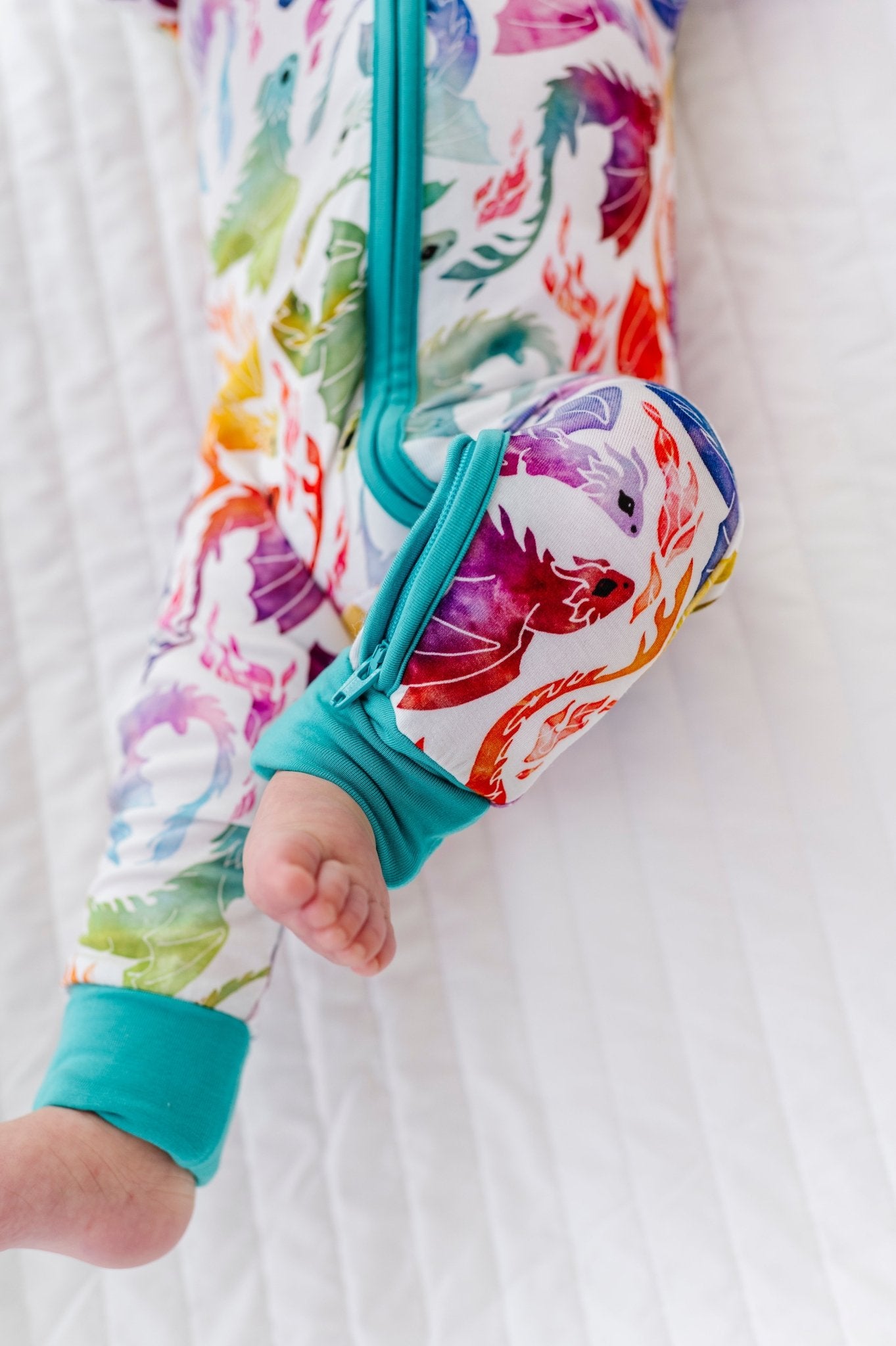ZIP JAMMIES - RAINBOW TAILS - The Sleepy Sloth