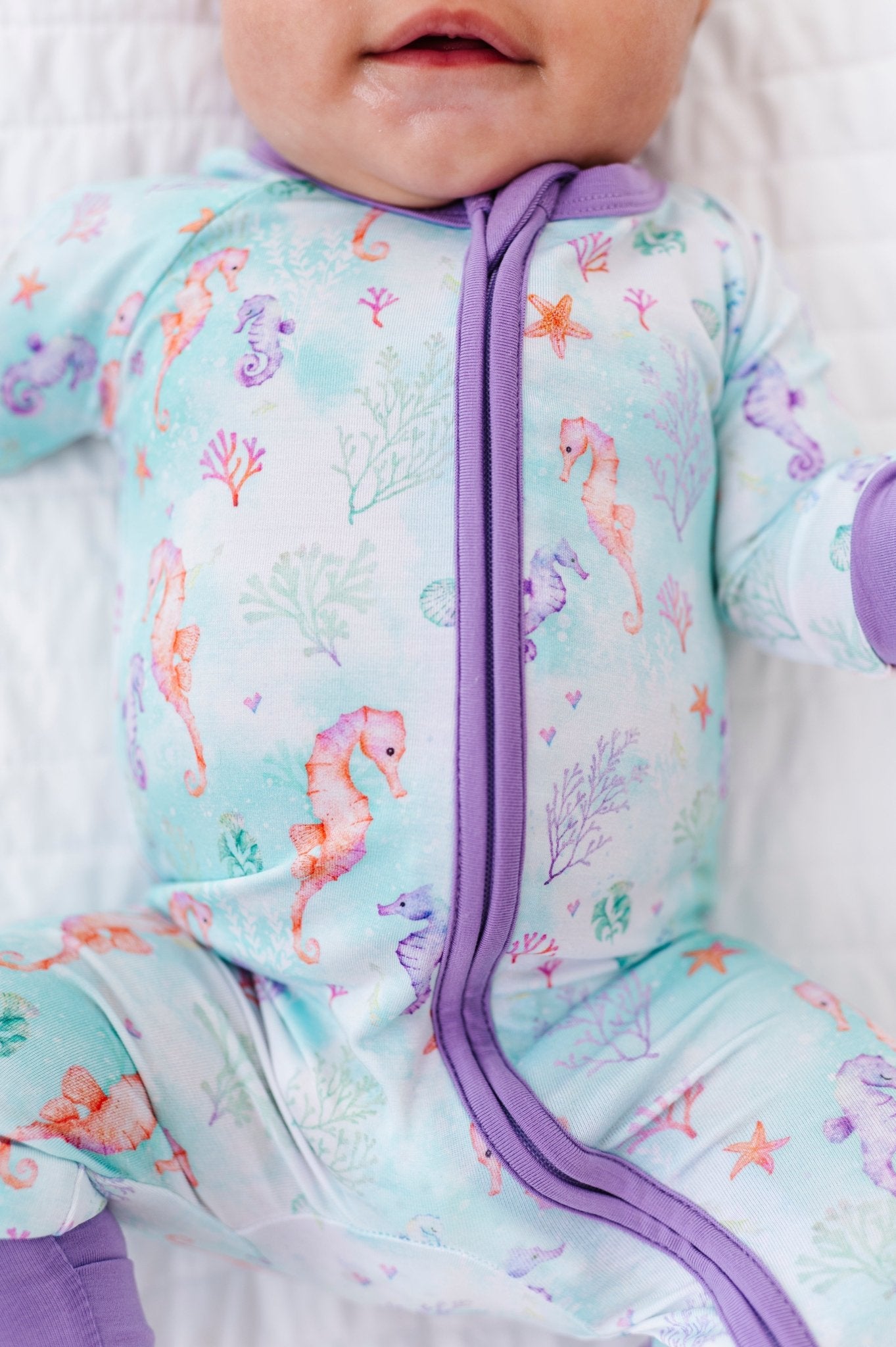 ZIP JAMMIES* - SEAHORSIN' AROUND - The Sleepy Sloth